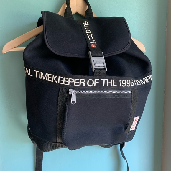 Swatch Handbags - Vintage Swatch Neoprene Backpack